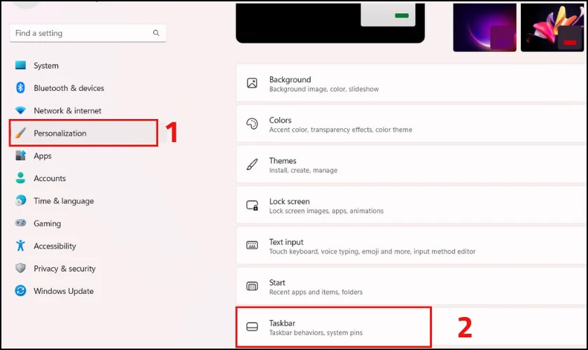 Kiểm tra xem bạn có ẩn thanh Taskbar trên Windows 11 không