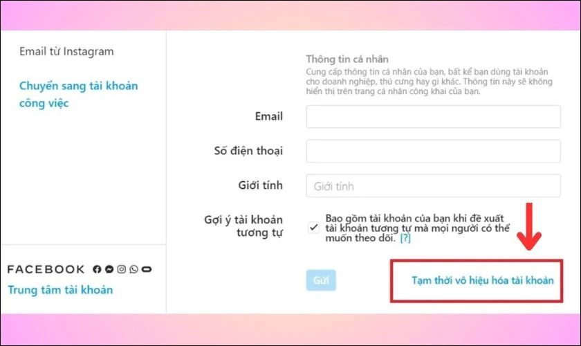 Kh&ocirc;i phục lại t&agrave;i khoản Instagram bị v&ocirc; hiệu h&oacute;a