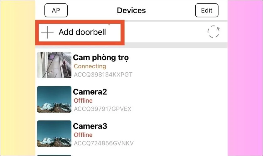 bạn cần kết nối WiFi ở nơi bạn lắp camera với WiFi cục bộ của thiết bị này