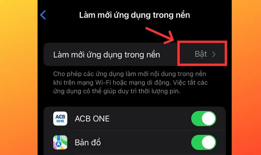 Bấm vào Tắt để giảm bớt dung lượng Facebook