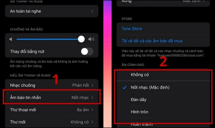 Cách thay đổi âm thanh thông báo Instagram trên iPhone