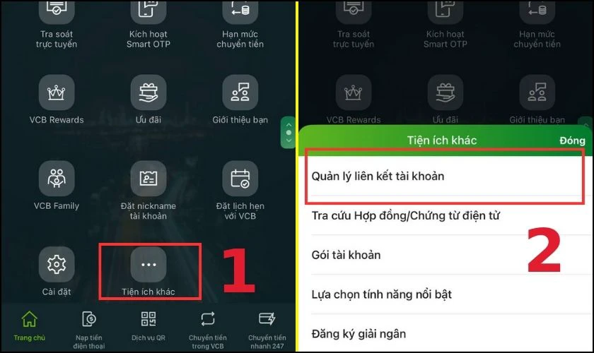 C&aacute;ch hủy li&ecirc;n kết ng&acirc;n h&agrave;ng với MoMo bằng Internet Banking
