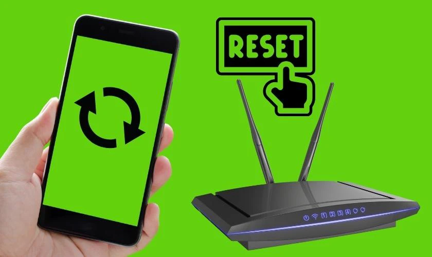 Khởi động lại modem, router hoặc điện thoại