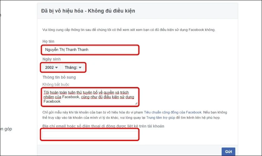 Cách lấy lại tài khoản Facebook khi bị báo cáo chưa đủ tuổi