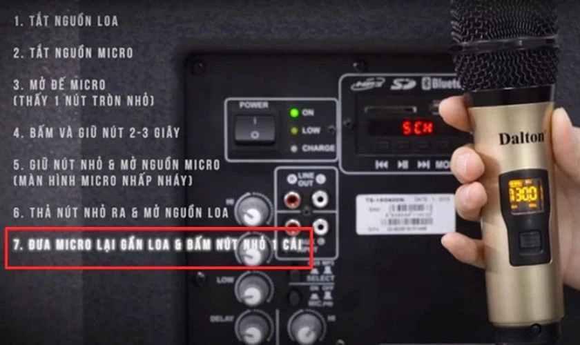 Kết nối micro kh&ocirc;ng d&acirc;y với loa Bluetooth