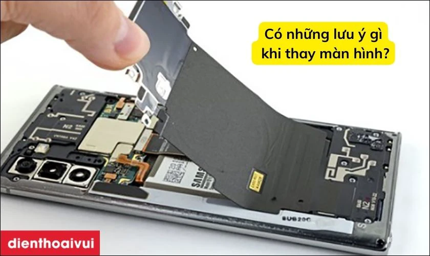 Cần lưu &yacute; những g&igrave; khi thay m&agrave;n h&igrave;nh Samsung ở huyện B&igrave;nh Ch&aacute;nh
