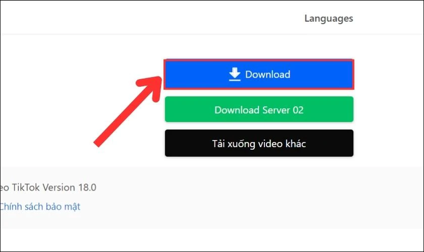 Nhấn Download để tải video kh&ocirc;ng c&oacute; logo TikTok