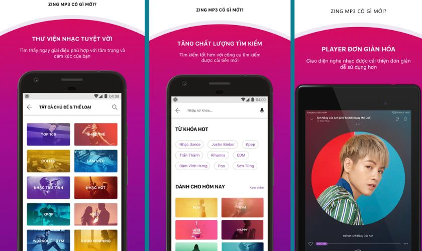 Zing MP3 - App nghe nhạc phổ biến tr&ecirc;n điện thoại