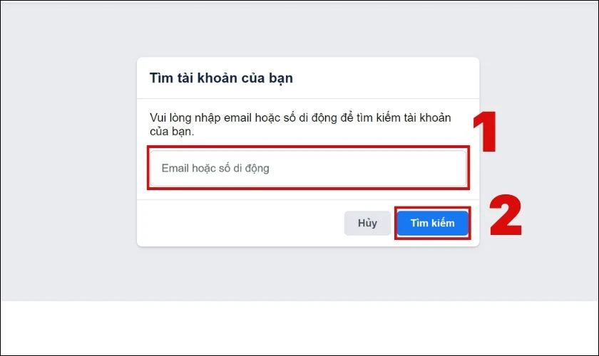 Lấy lại mật khẩu Facebook khi không truy cập được thông tin đăng nhập