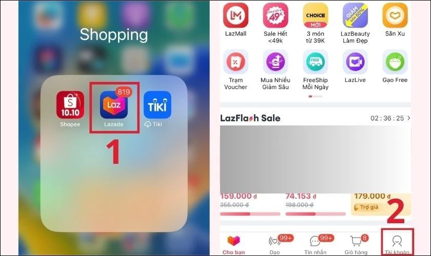 C&aacute;ch săn m&atilde; giảm gi&aacute; Lazada tr&ecirc;n App