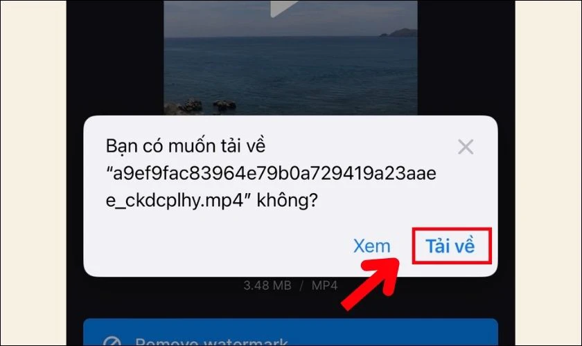Cách tải Video vừa cắt trên Web về iPhone