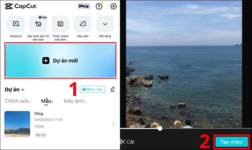 Cách cắt video trên iPhone với Capcut