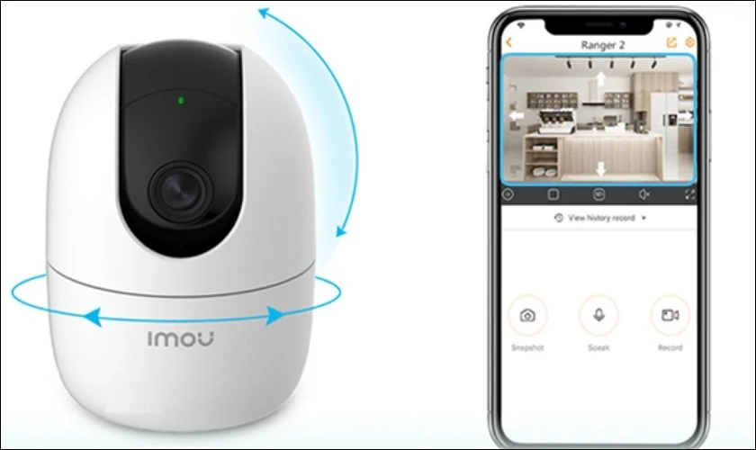 Camera IMOU thiết kế quay 360 độ v&ocirc; c&ugrave;ng linh hoạt