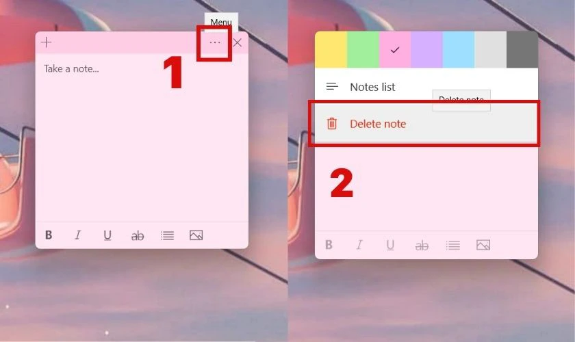 C&aacute;ch x&oacute;a bản note 
