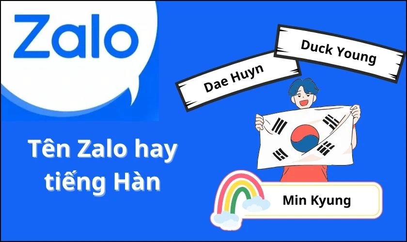 T&ecirc;n Zalo tiếng H&agrave;n