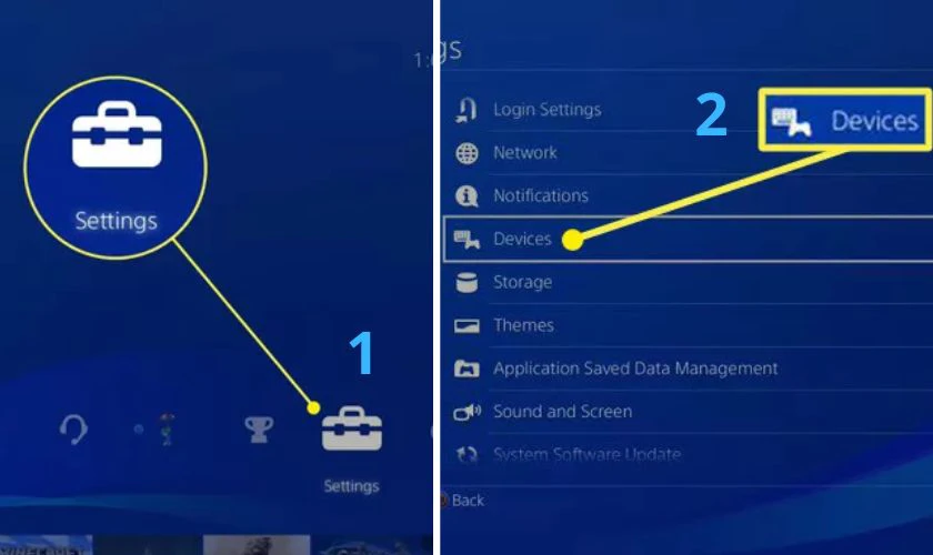 C&aacute;ch kết nối tai nghe Bluetooth c&oacute; d&acirc;y với PS4
