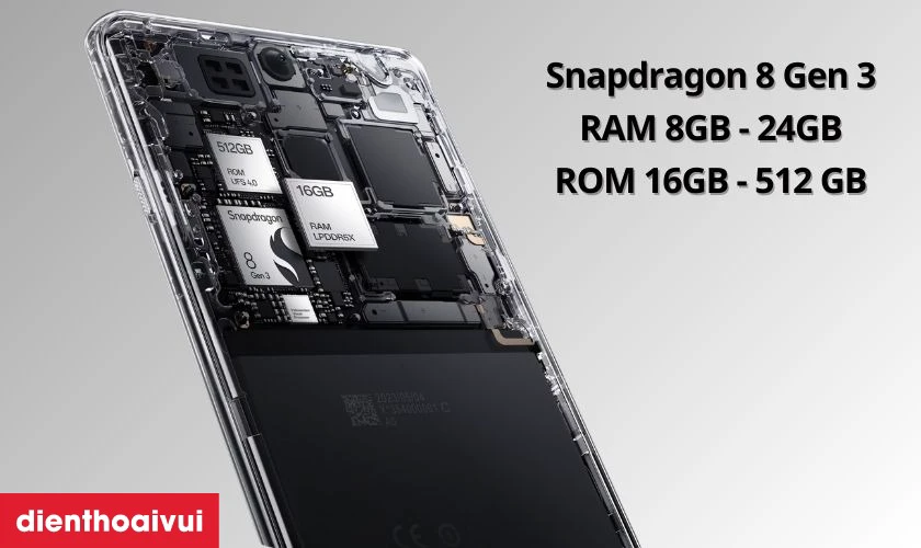 Flagship c&oacute; cấu h&igrave;nh mạnh mẽ, hiệu năng vượt trội với chip Snapdragon 8 Gen 1