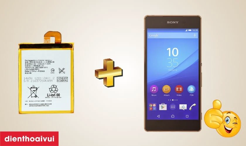 Kh&ocirc;ng thay pin điện thoại Sony Xperia Z3 Plus c&oacute; sao kh&ocirc;ng?