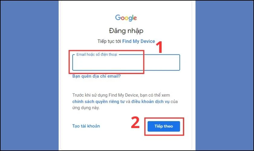 Hướng dẫn c&aacute;ch định vị điện thoại bằng Gmail đơn giản