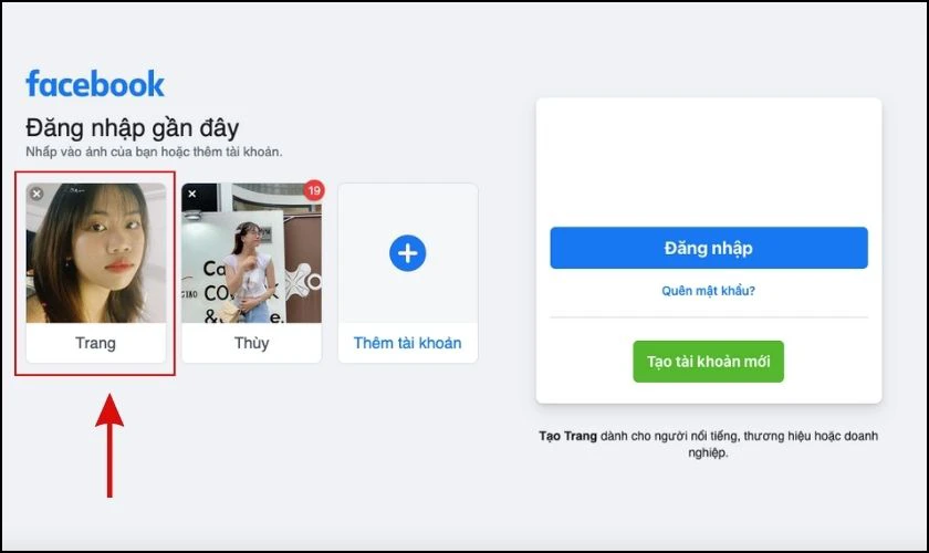 Lấy lại mật khẩu FB bằng ảnh đại diện đơn giản