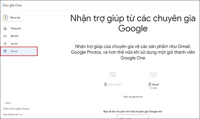 Được c&aacute;c chuy&ecirc;n gia Google hỗ trợ 24/7