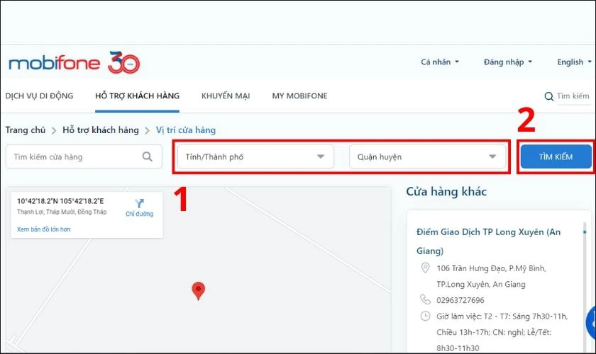 Chọn Tỉnh/Th&agrave;nh phố v&agrave; Quận huyện gần bạn