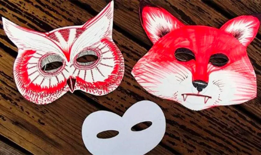Làm mặt nạ Halloween bằng giấy đẹp