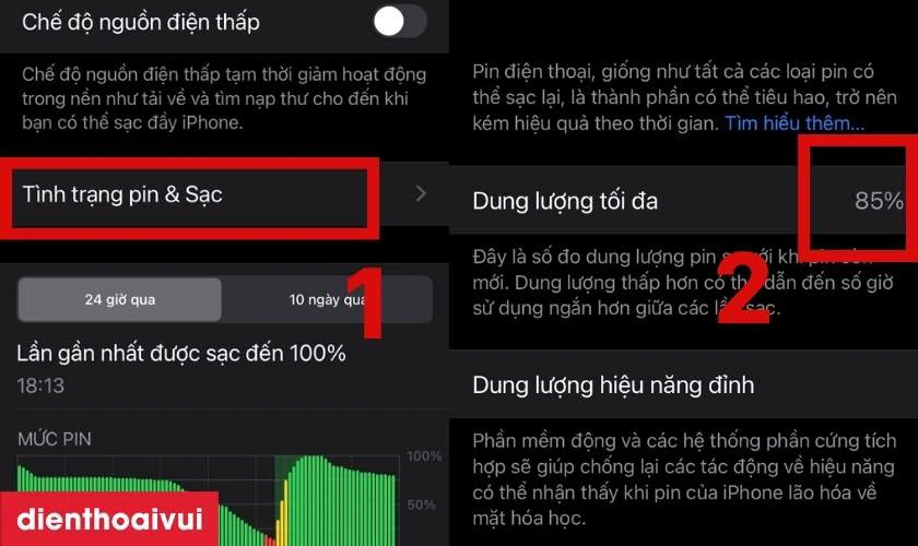 Kiểm tra t&igrave;nh trạng pin trước khi thay