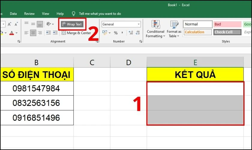 Hướng dẫn nối chuỗi có xuống dòng với hàm CONCATENATE