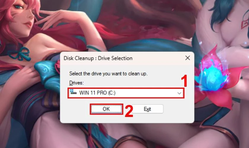 Khắc phục ổ đĩa C bị đầy tr&ecirc;n Win 11 bằng Disk Cleanup
