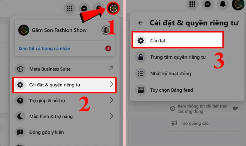 Cách bật huy hiệu fan cứng trên Facebook bằng máy tính