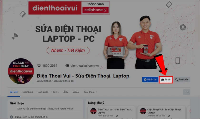 Cách trở thành fan cứng của Fanpage Facebook