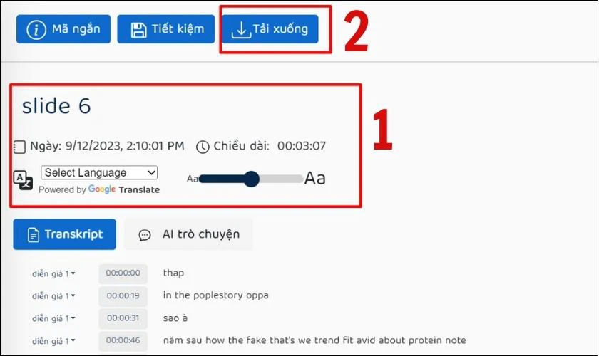 Tải tài liệu xuống sau khi nhập văn bản bằng giọng nói trên Word