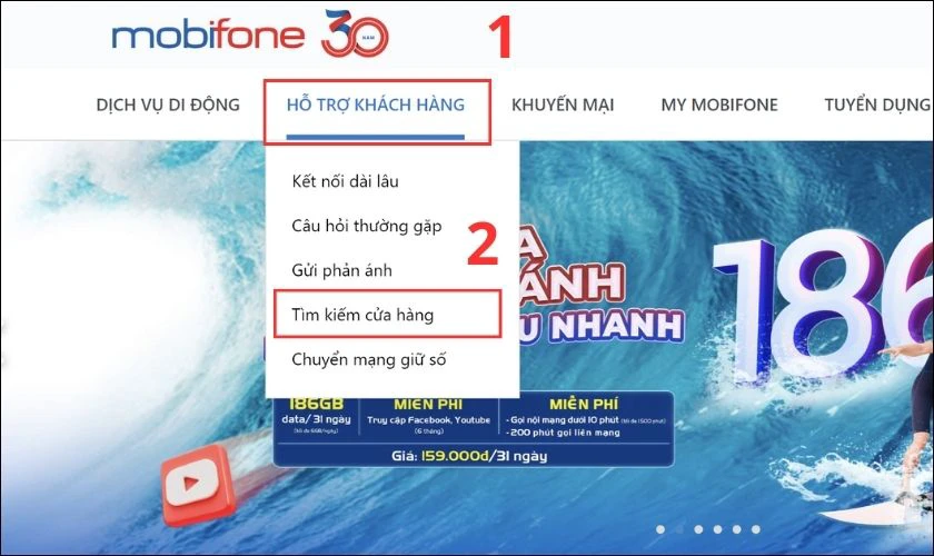 Đến cửa h&agrave;ng của nh&agrave; mạng MobiFone mua SIM đầu số 0772