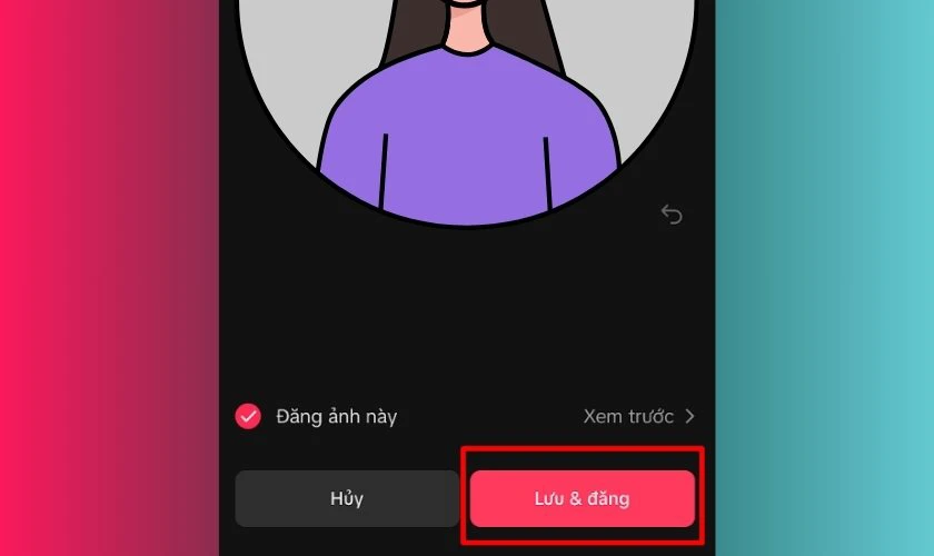 Bấm chọn n&uacute;t Lưu & đăng