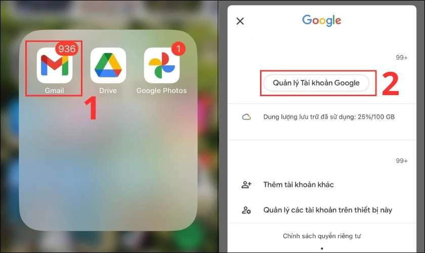 C&aacute;ch đổi mật khẩu Google tr&ecirc;n iPhone