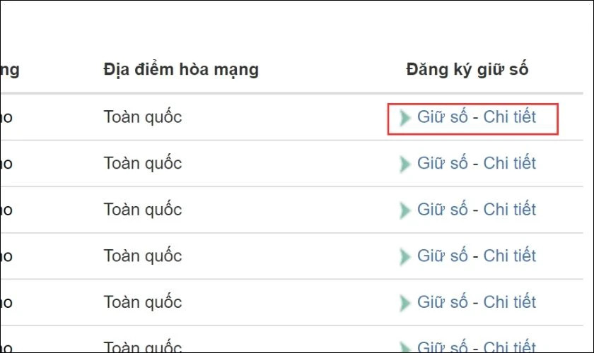 L&uacute;c n&agrave;y hệ thống sẽ xuất hiện nhiều số sim 0772 cho bạn lựa chọn