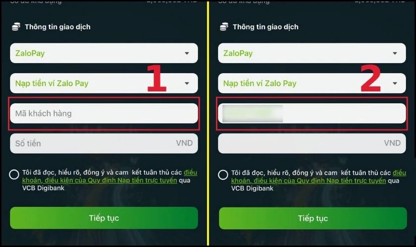 Nhập số điện thoại t&agrave;i khoản Zalo của bạn