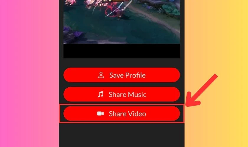 Bấm v&agrave;o Share Video để chia sẻ video đ&atilde; x&oacute;a logo