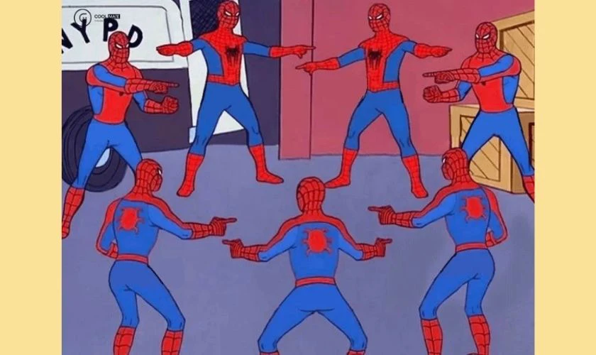 Meme 2 người người nhện