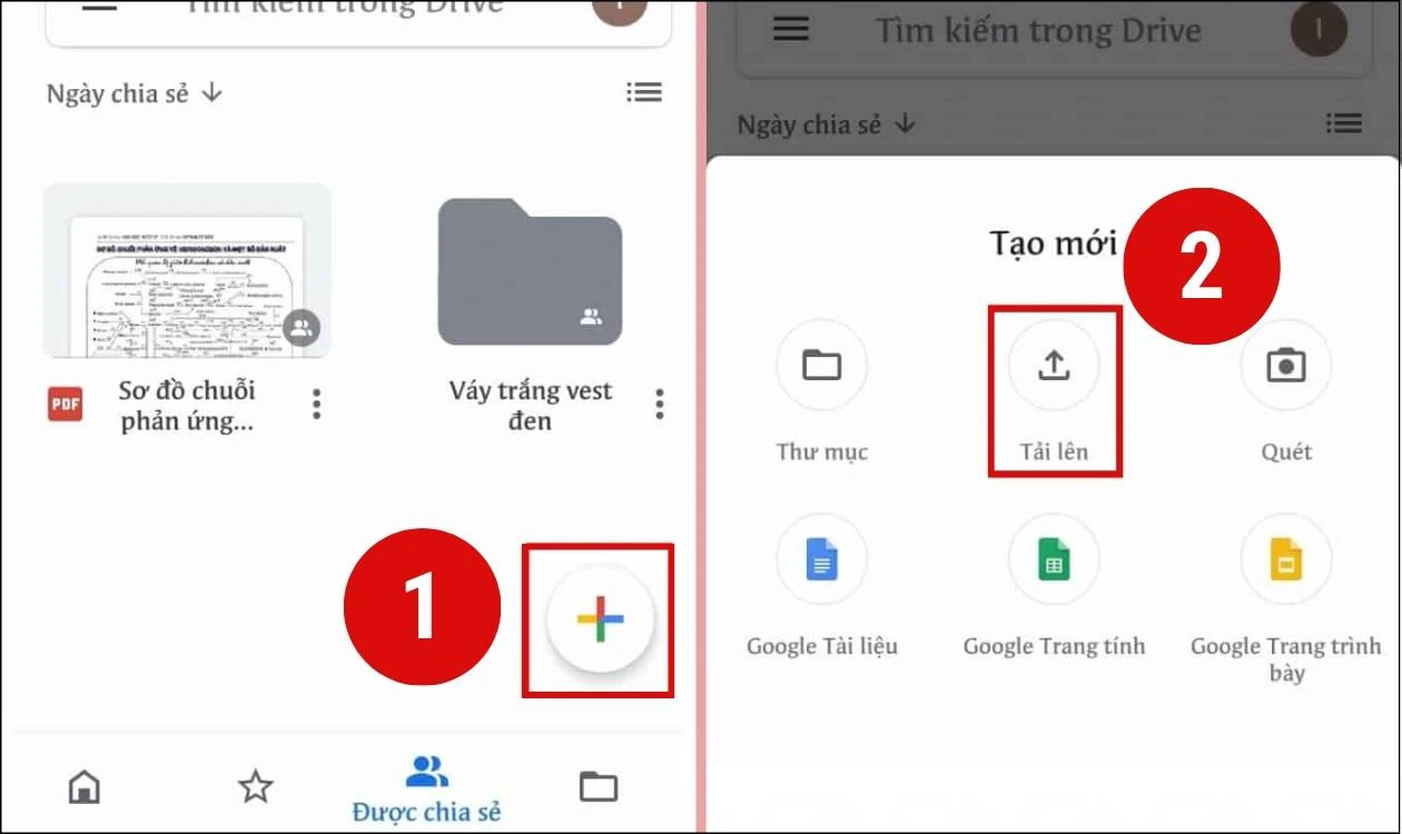 Tải c&aacute;c ảnh cần sao ch&eacute;p từ Android sang iPhone