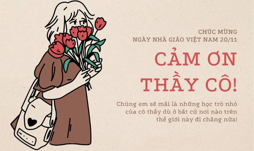 Những lời chúc 20/11 gửi đến các thầy cô giáo ở xa