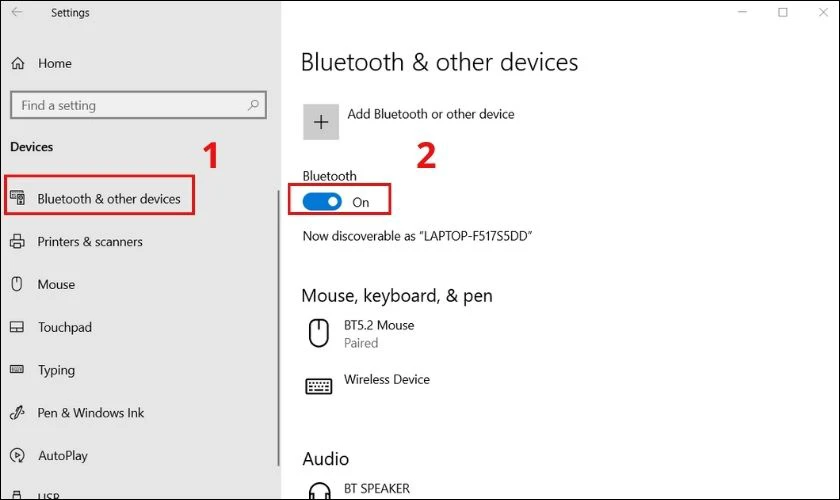 Kiểm tra xem Bluetooth có bật hay không