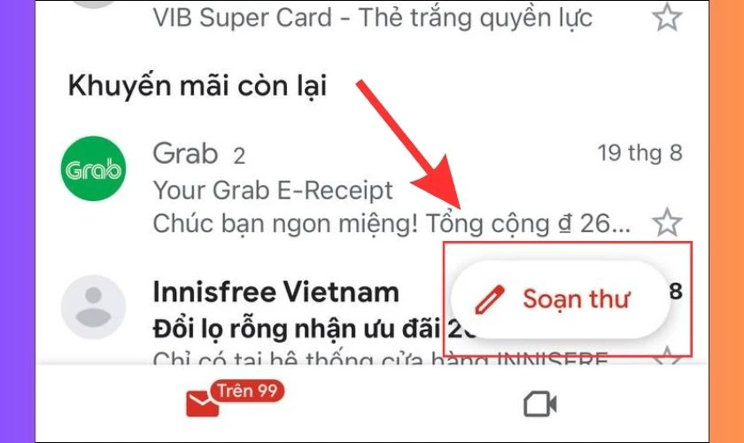 C&aacute;ch gửi h&igrave;nh ảnh qua Gmail tr&ecirc;n điện thoại