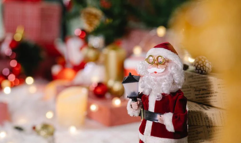 Ph&ocirc;ng nền &ocirc;ng gi&agrave; Noel dễ thương