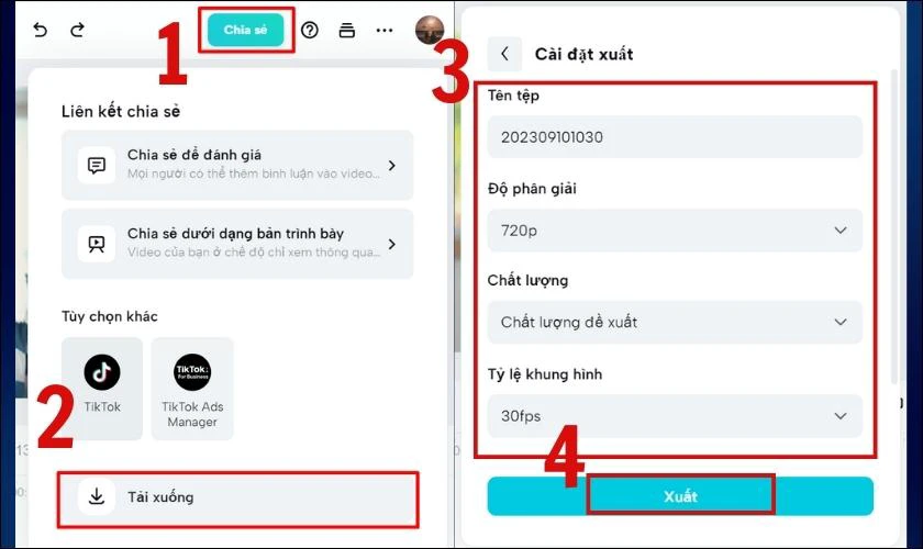 Điền th&ocirc;ng tin v&agrave; xuất file về m&aacute;y