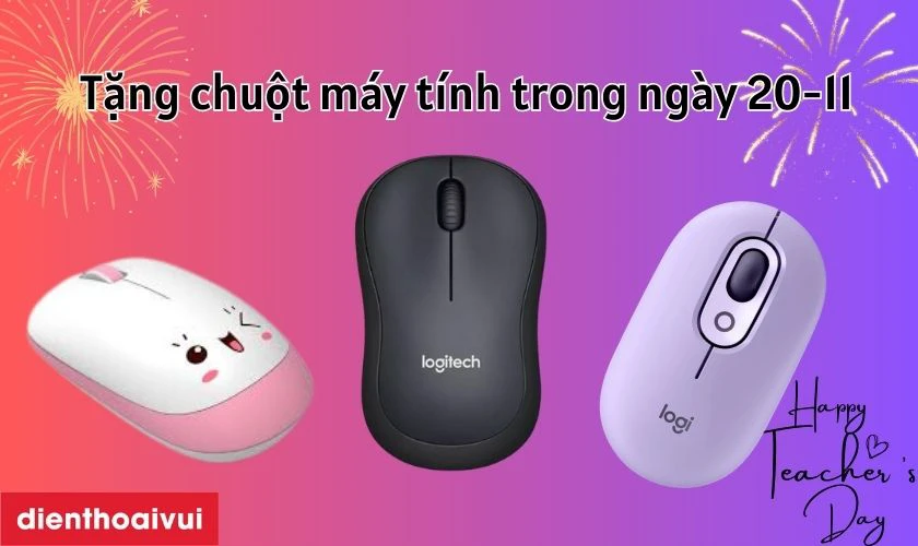 Chuột m&aacute;y t&iacute;nh - phụ kiện n&ecirc;n mua ng&agrave;y khuyến m&atilde;i 20/11
