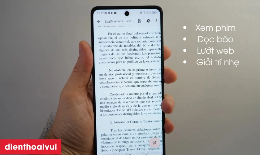 điện thoại TCL cũ d&agrave;nh cho người th&iacute;ch đọc chữ