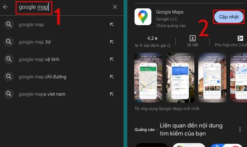 Cập nhật Google Maps khi GPS bị lỗi kh&ocirc;ng định vị được