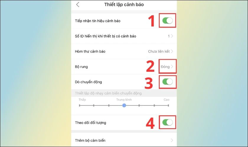 Theo d&otilde;i đối tượng: Khi bật t&iacute;nh năng n&agrave;y th&igrave; camera sẽ di chuyển theo đối tượng đang chuyển động